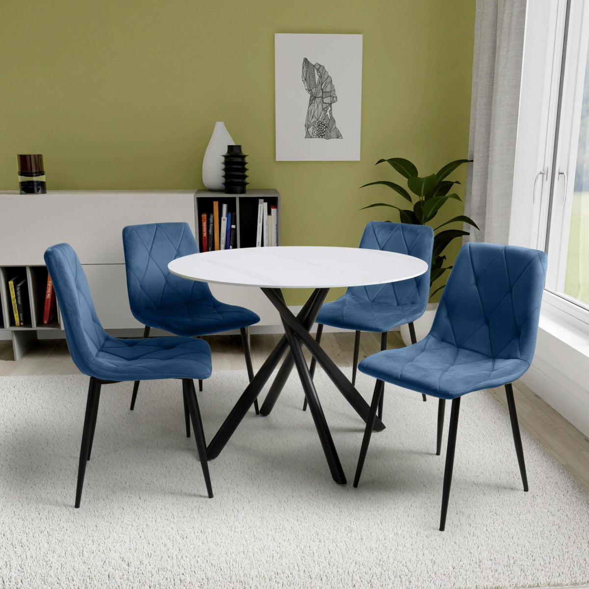 Coombe 100cm Round Dining Table