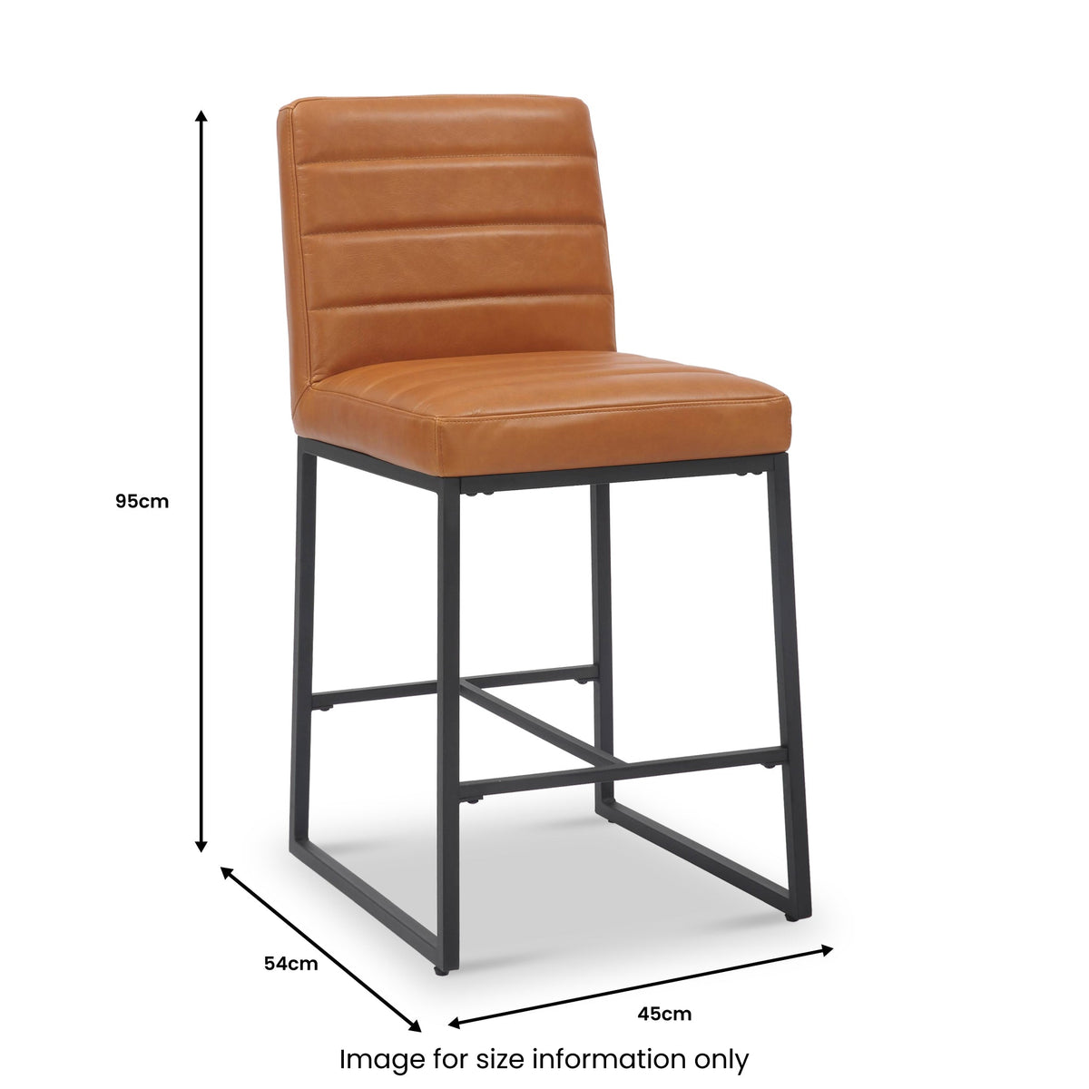 Cavaye Leather Bar Stool