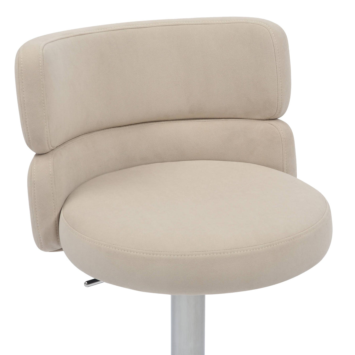 Carvell Brushed Velvet Bar Stool