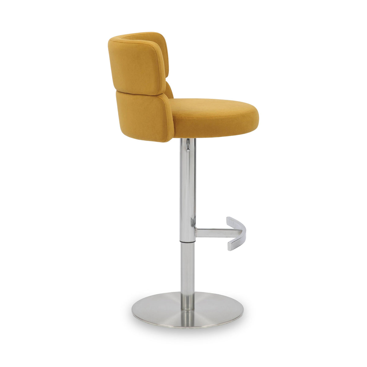 Carvell Brushed Velvet Bar Stool