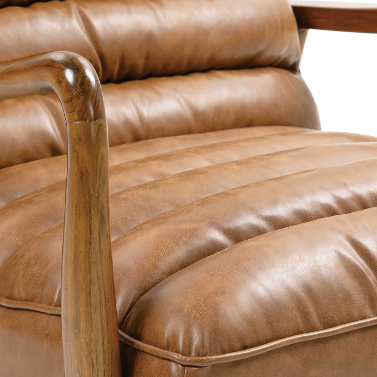 Kingsley Faux Leather Accent Chair