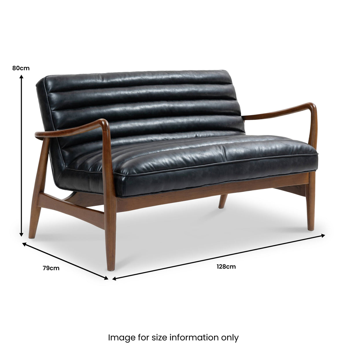 Kingsley Faux Leather 2 Seater Sofa