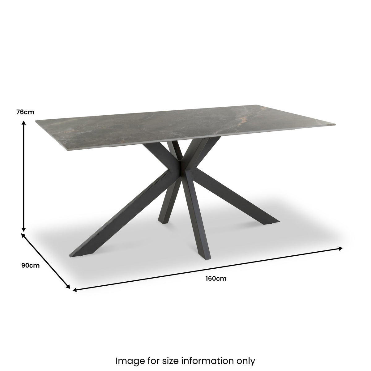 Farnell 160cm Ceramic Dining Table