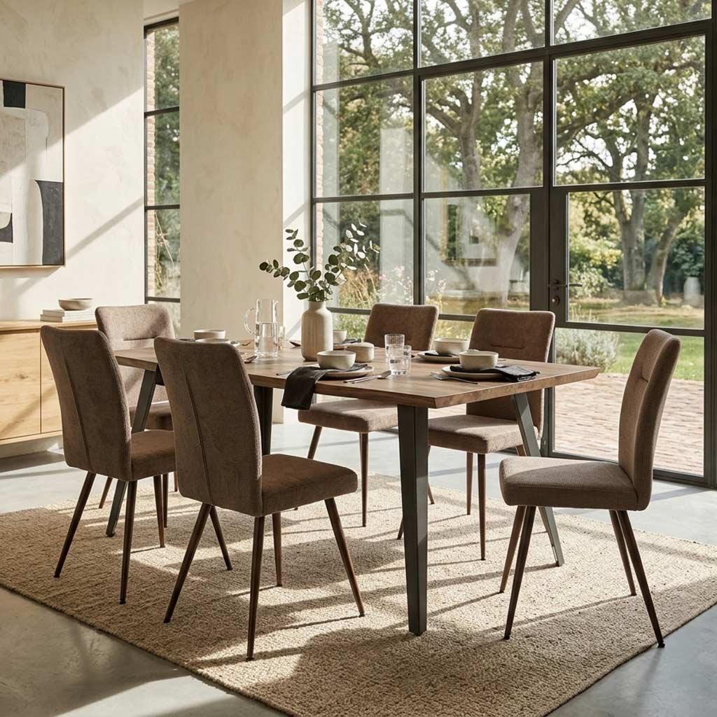 Crawley 160cm Natural Curve Dining Table