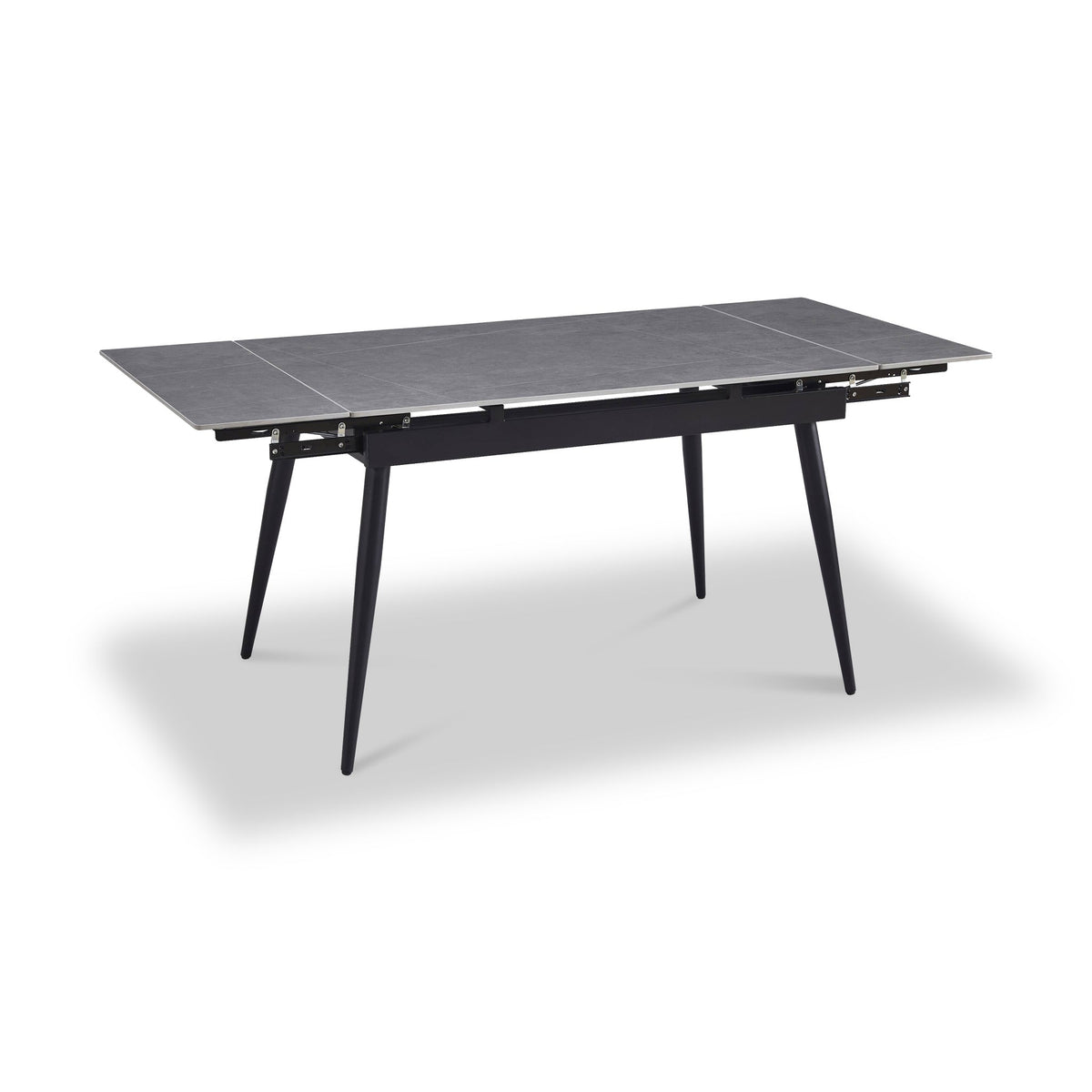Avaston 120cm-180cm Extending Dining Table with 4 Luna Dining Chairs