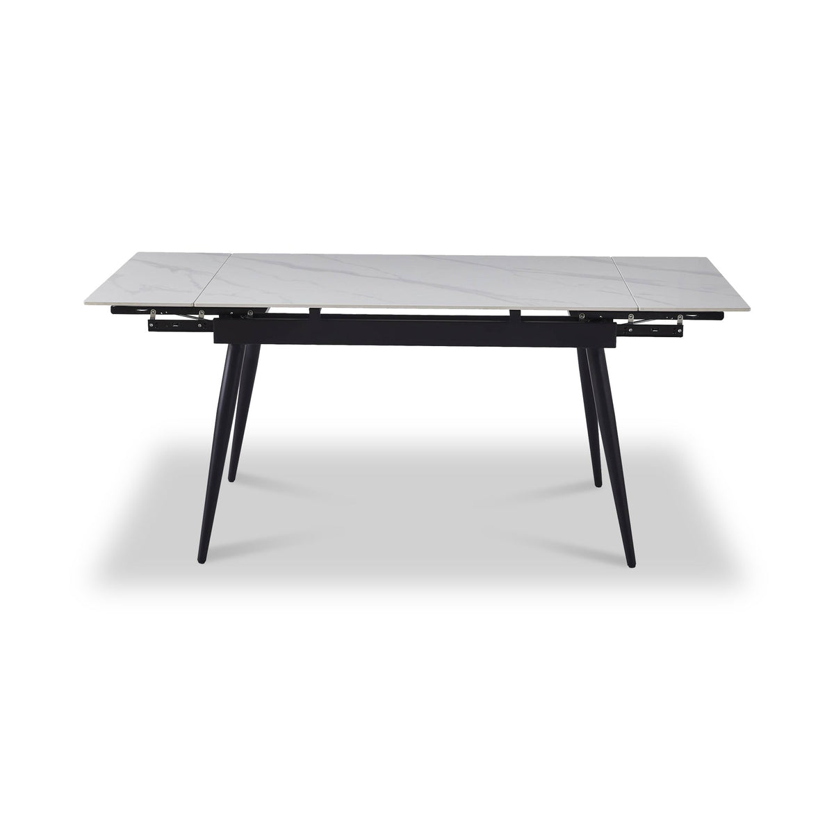 Avaston 120cm-180cm Extending Dining Table with 4 Luna Dining Chairs