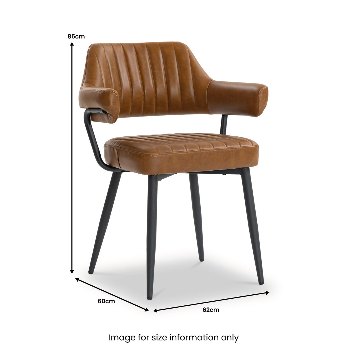 Rhonwen Faux Leather Dining Chair