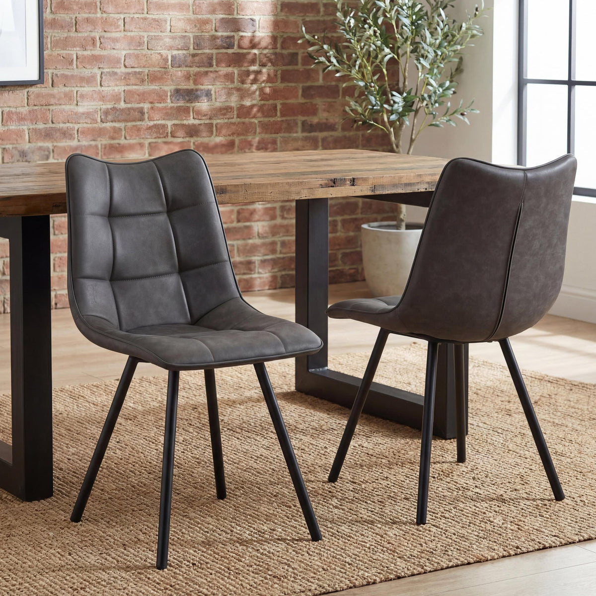 Zeno Faux Leather Dining Chair