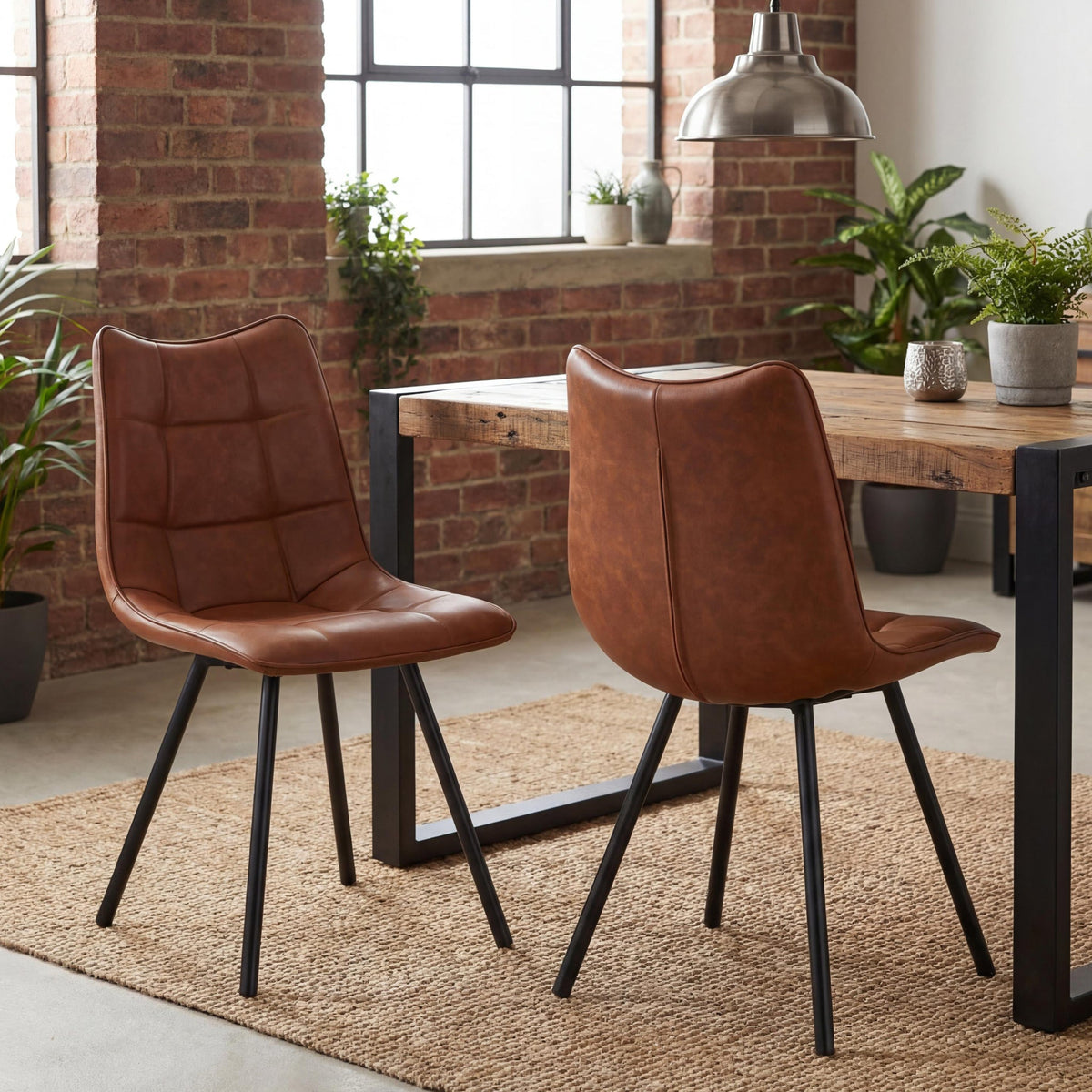 Zeno Faux Leather Dining Chair