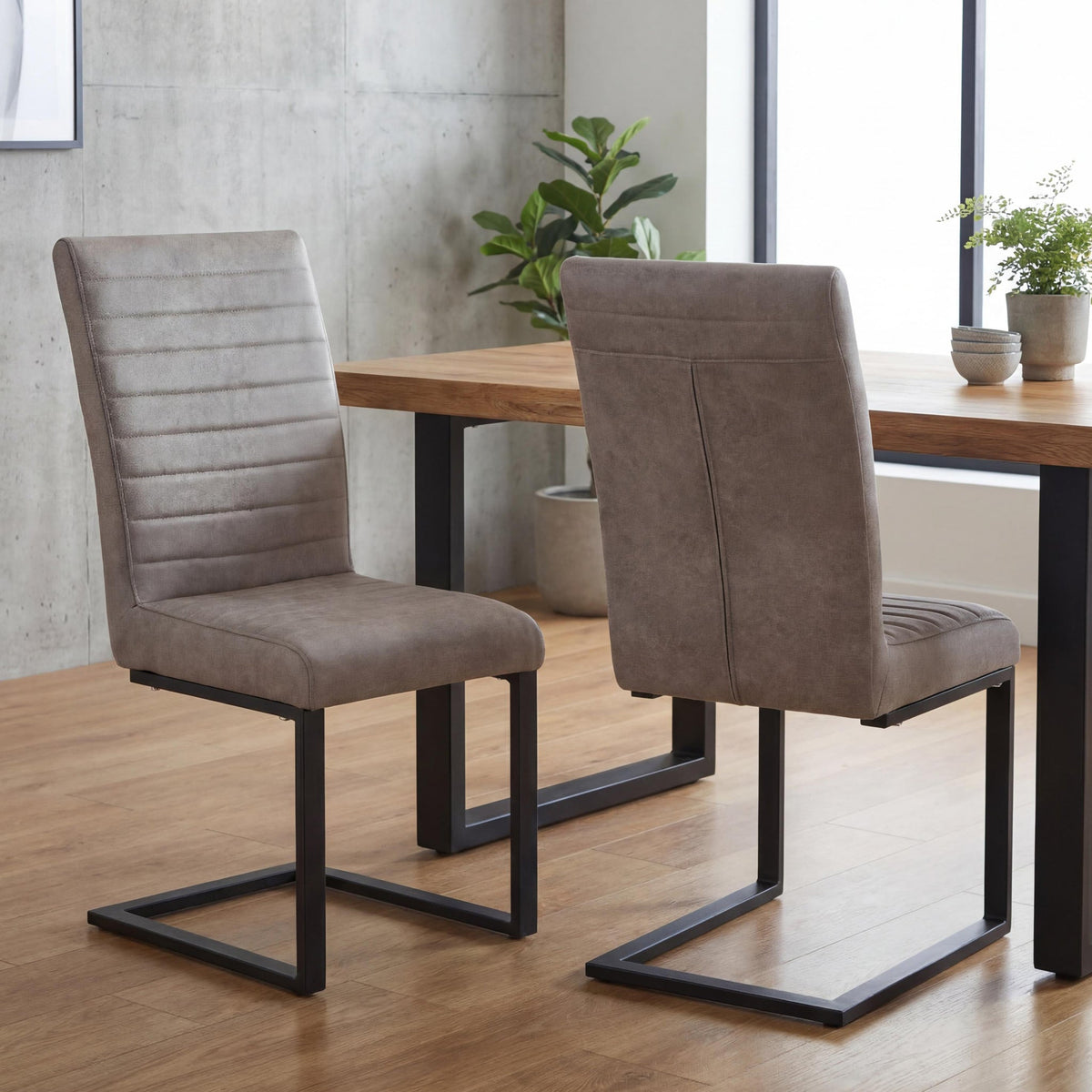 Rino Faux Suede Dining Chair