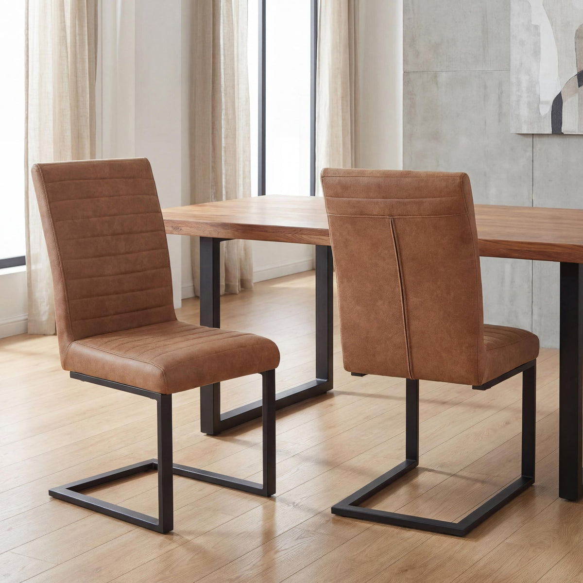Rino Faux Suede Dining Chair