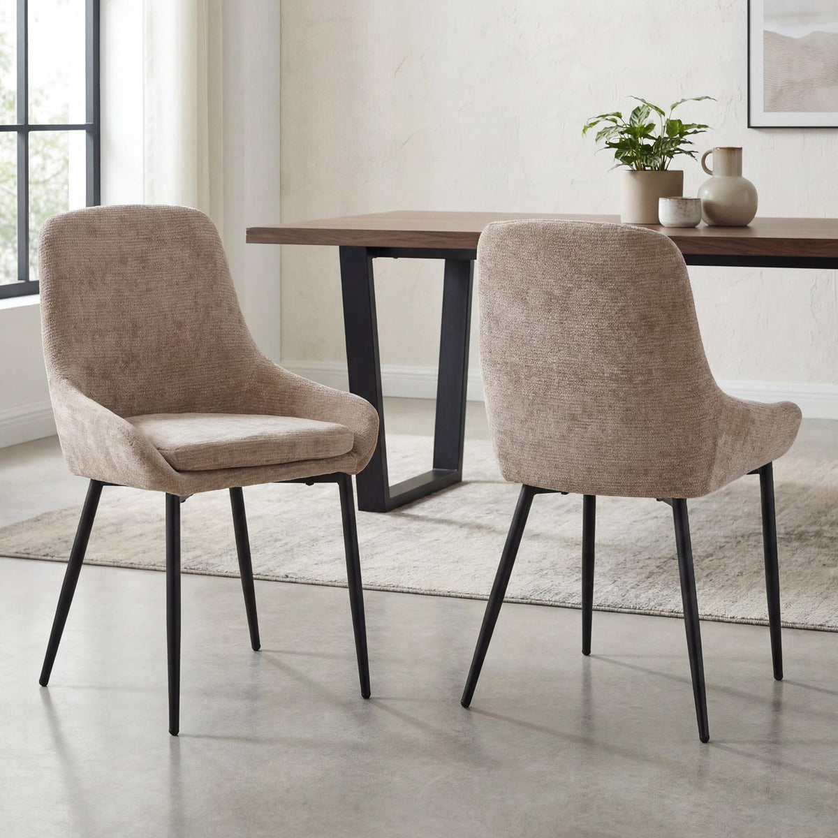 Loris Soft Fabric Dining Chair