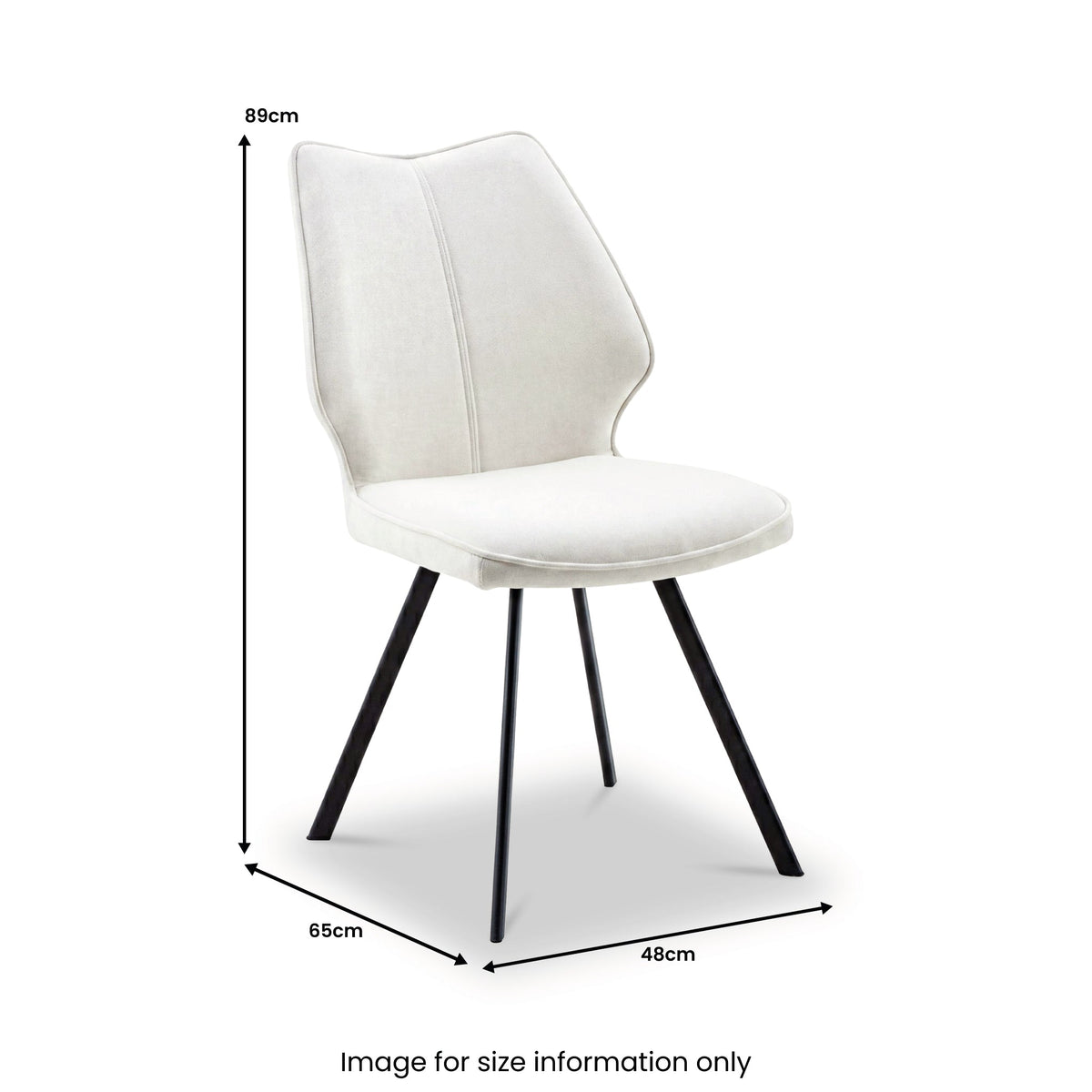 Vanora Fabric Swivel Dining Chair
