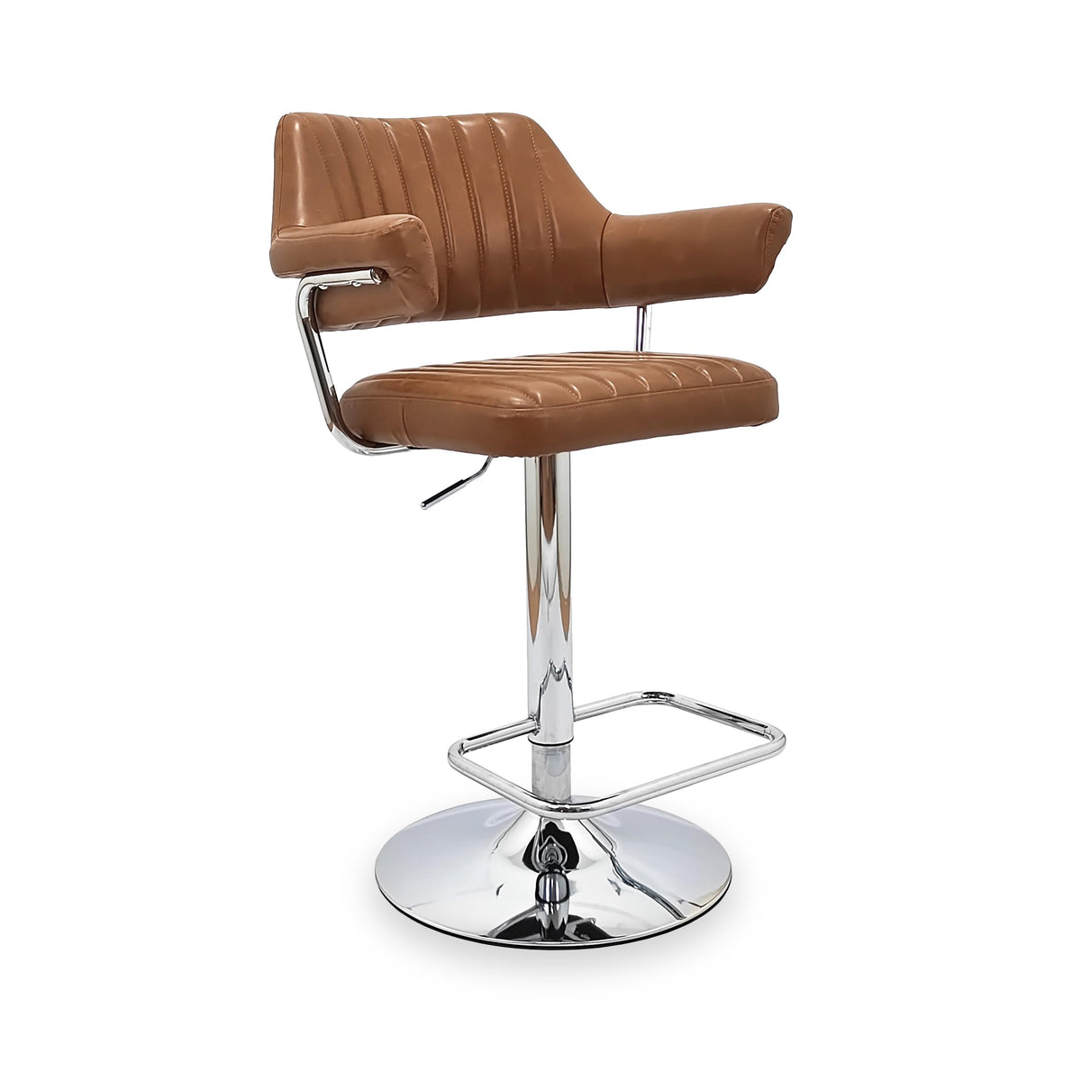 Rhonwen Faux Leather Bar Stool