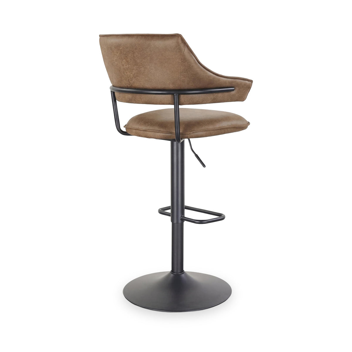 Faraday Faux Leather Swivel Bar Stool