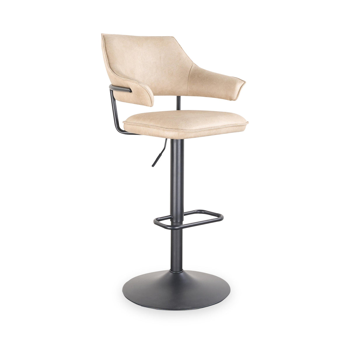 Faraday Faux Leather Swivel Bar Stool