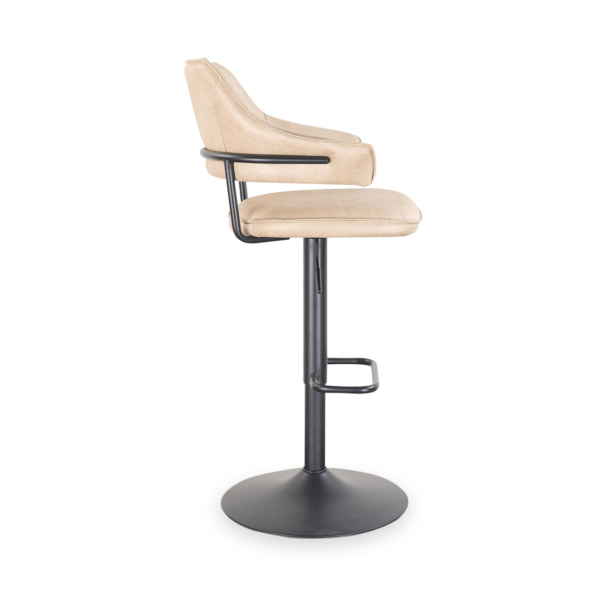 Faraday Faux Leather Swivel Bar Stool