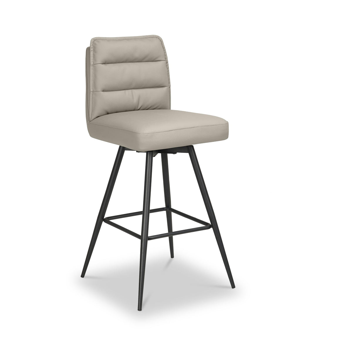Tate Faux Leather Swivel Bar Stool
