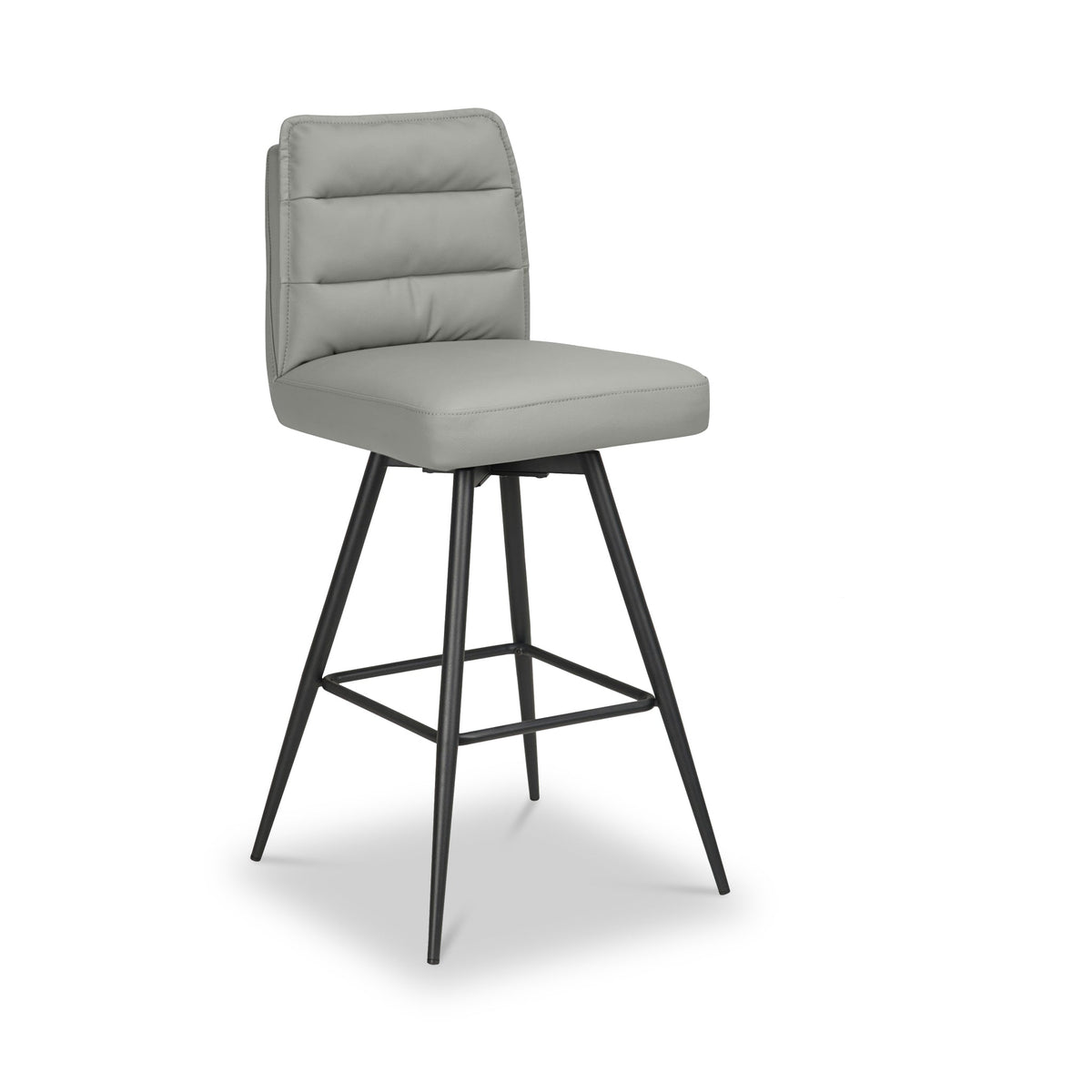 Tate Faux Leather Swivel Bar Stool