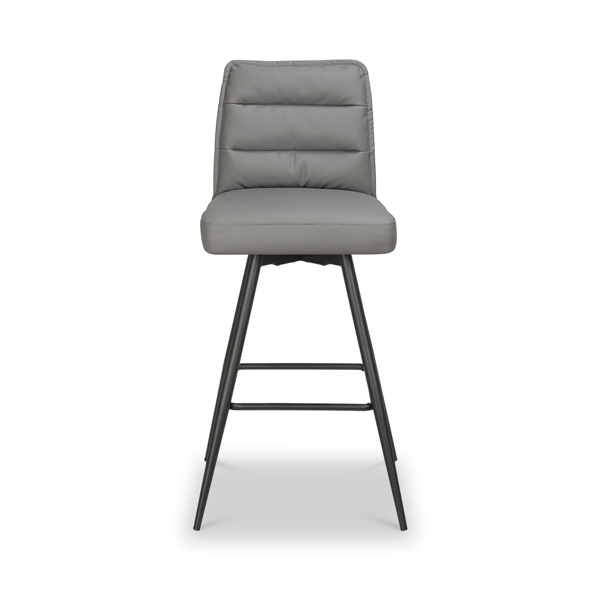 Tate Faux Leather Swivel Bar Stool