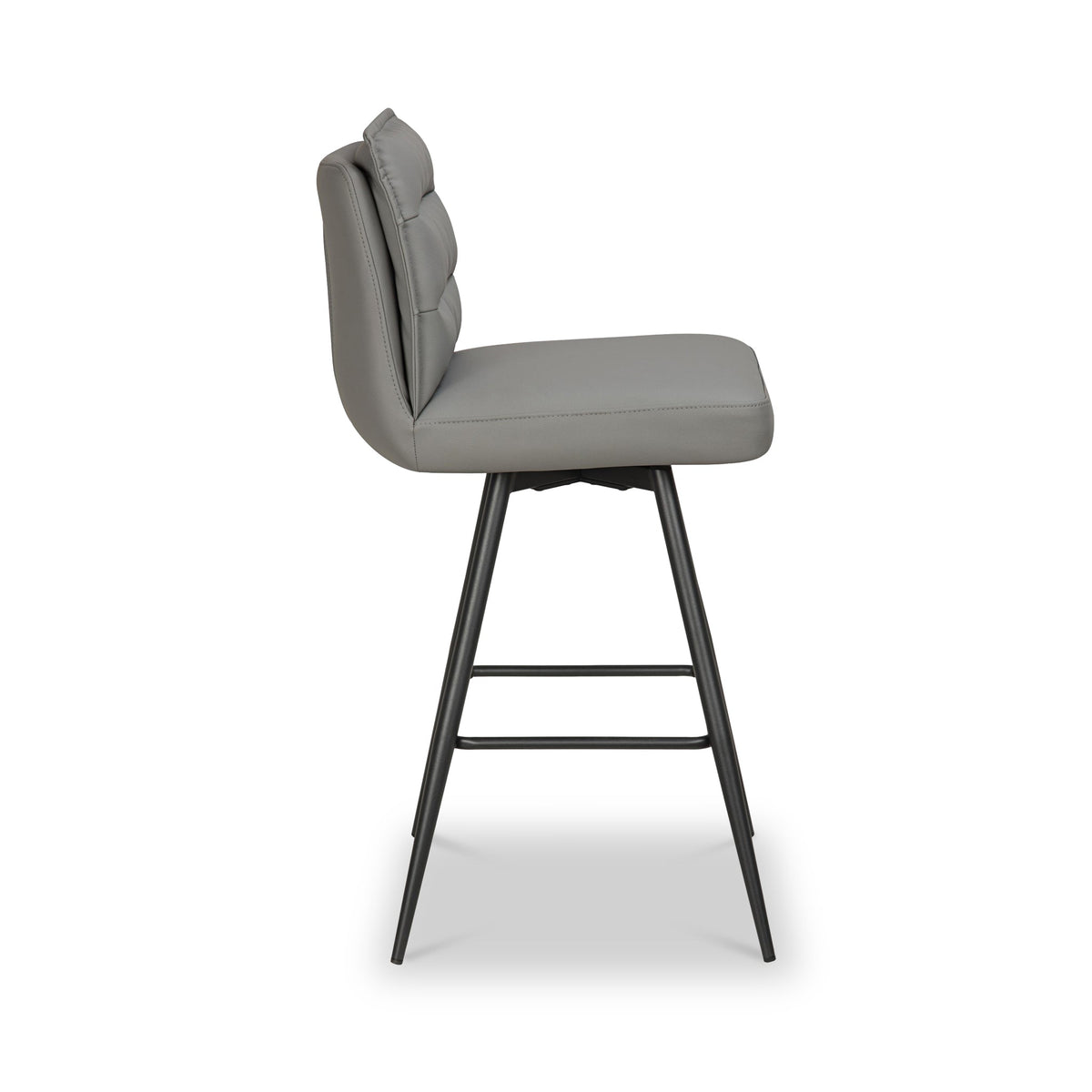 Tate Faux Leather Swivel Bar Stool