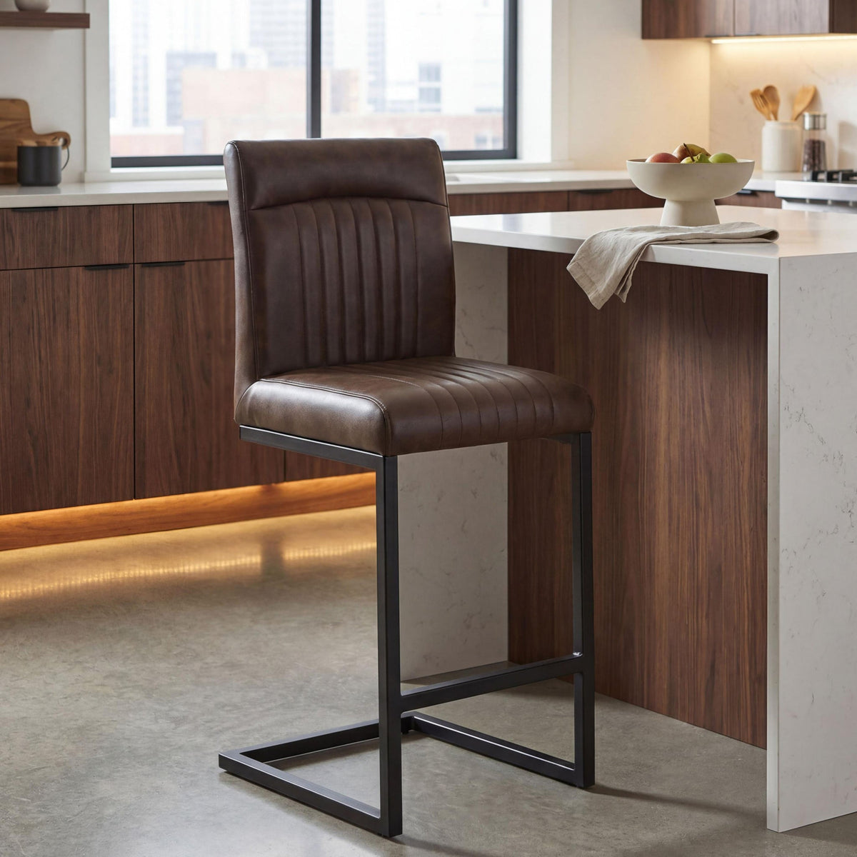 Valero Faux Leather Bar Stool
