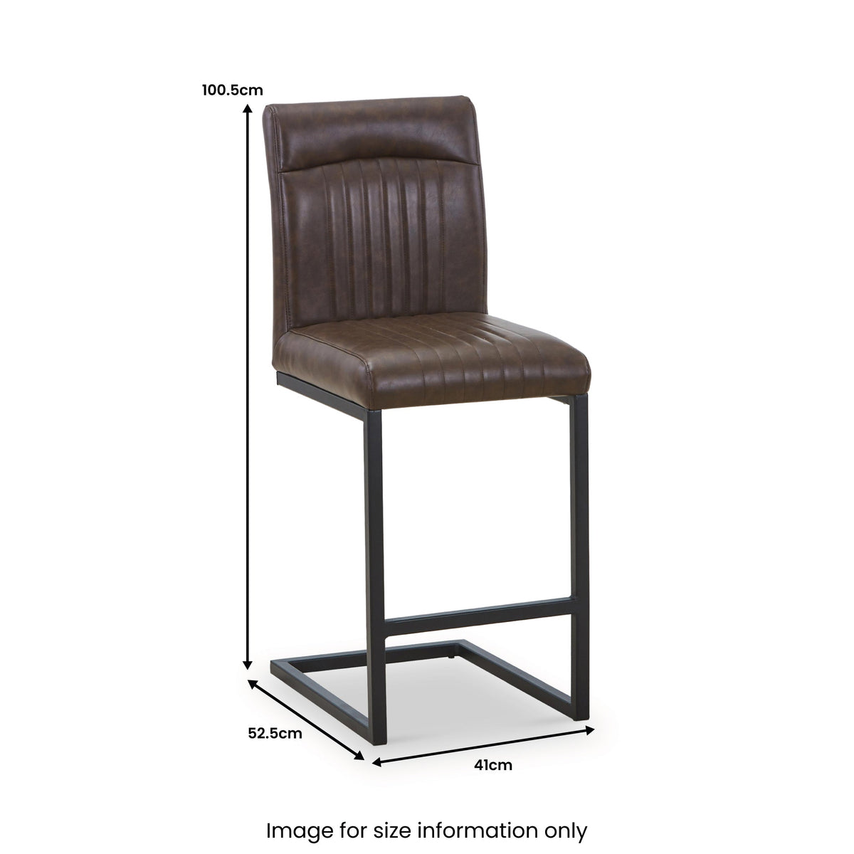 Valero Faux Leather Bar Stool