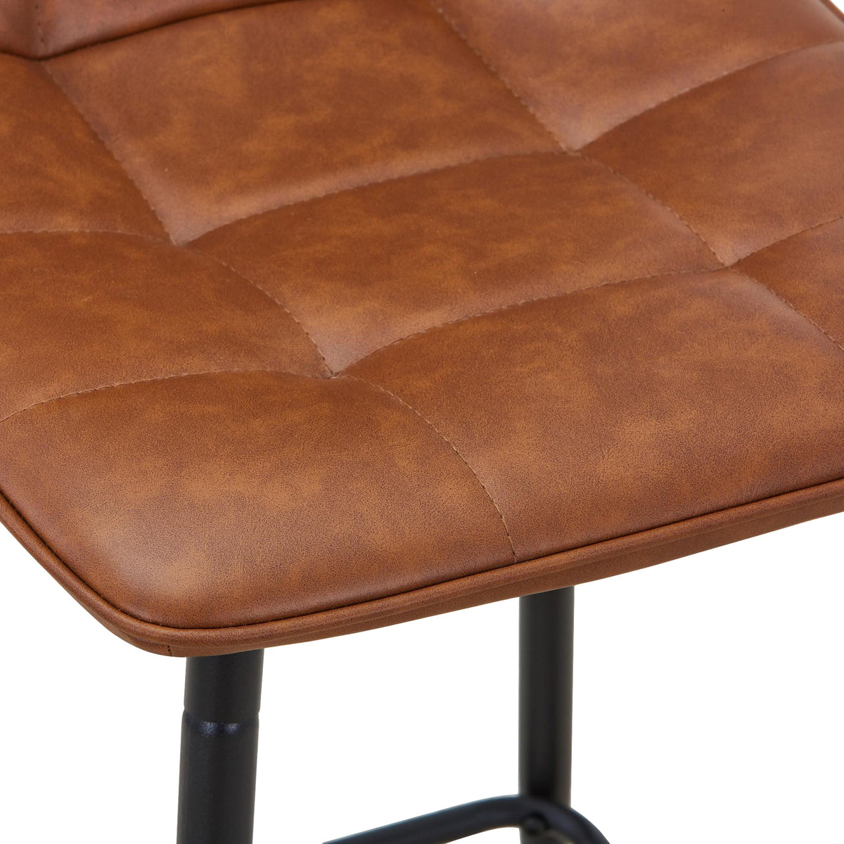 Zeno Faux Leather Bar Stool