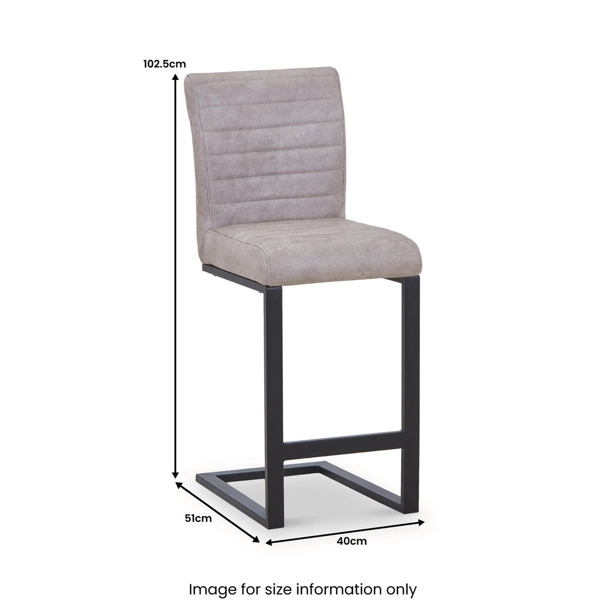 Rino Faux Suede Bar Stool