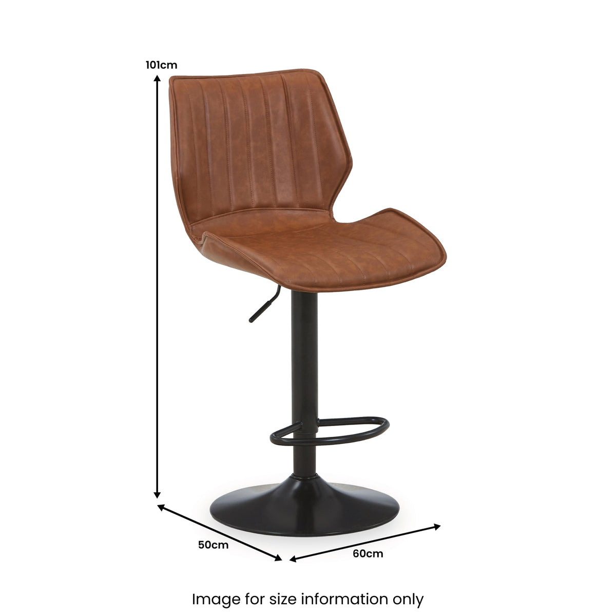 Morvah Faux Leather Bar Stool