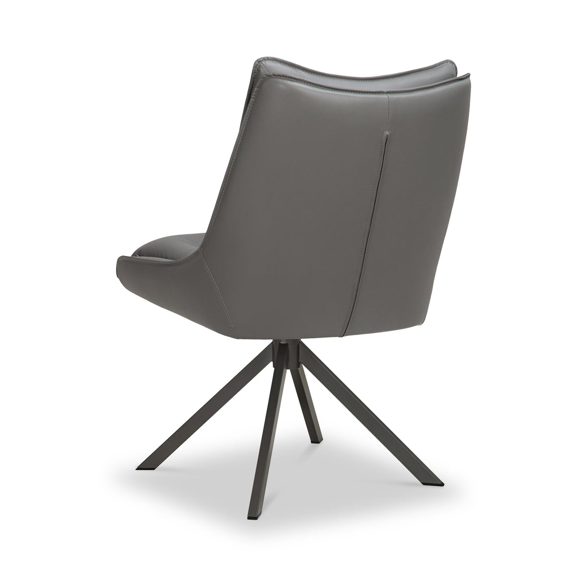 Sable Faux Leather Swivel Dining Chair
