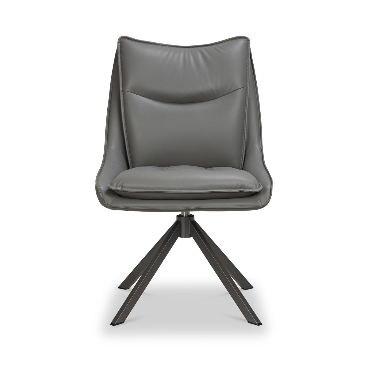Sable Faux Leather Swivel Dining Chair