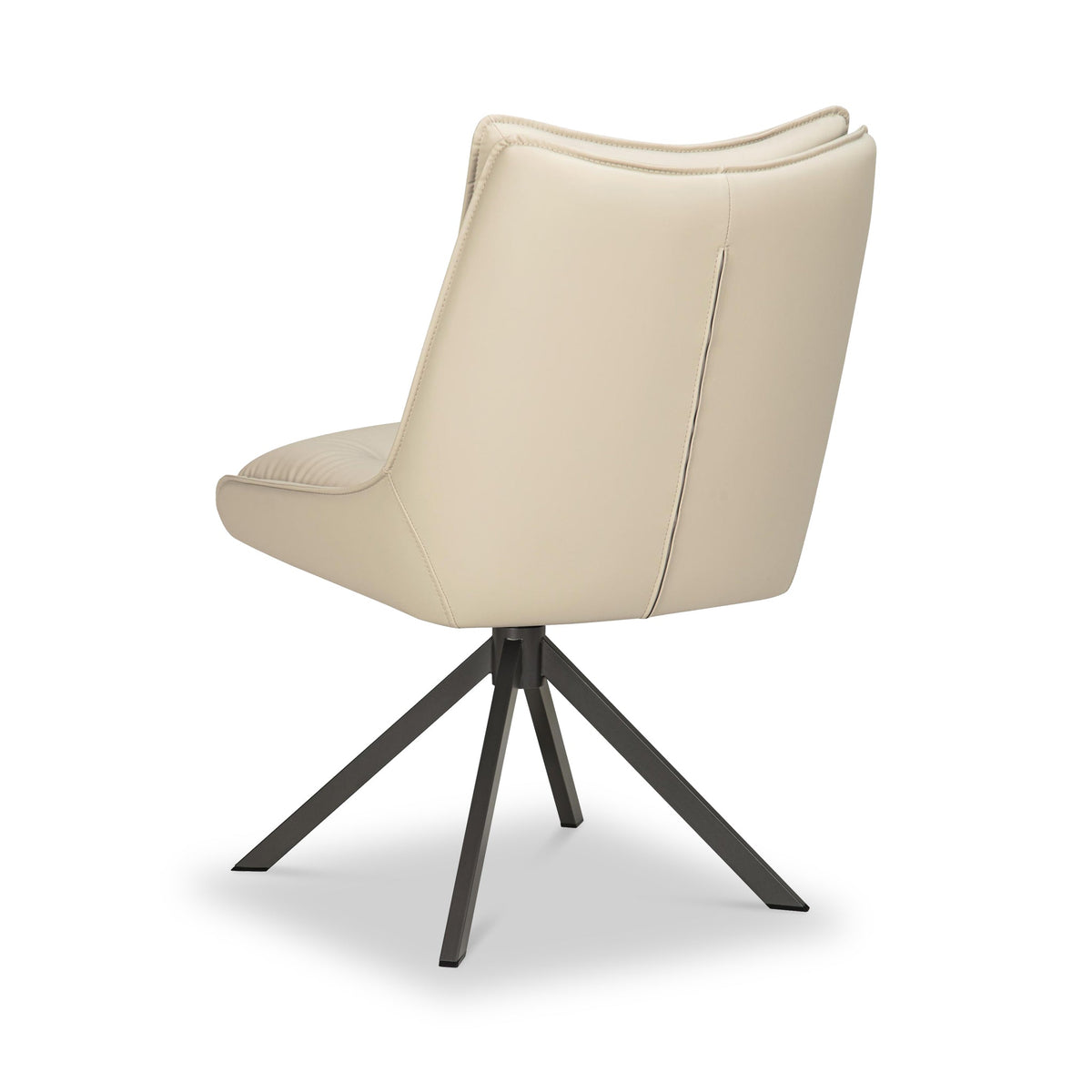 Sable Faux Leather Swivel Dining Chair