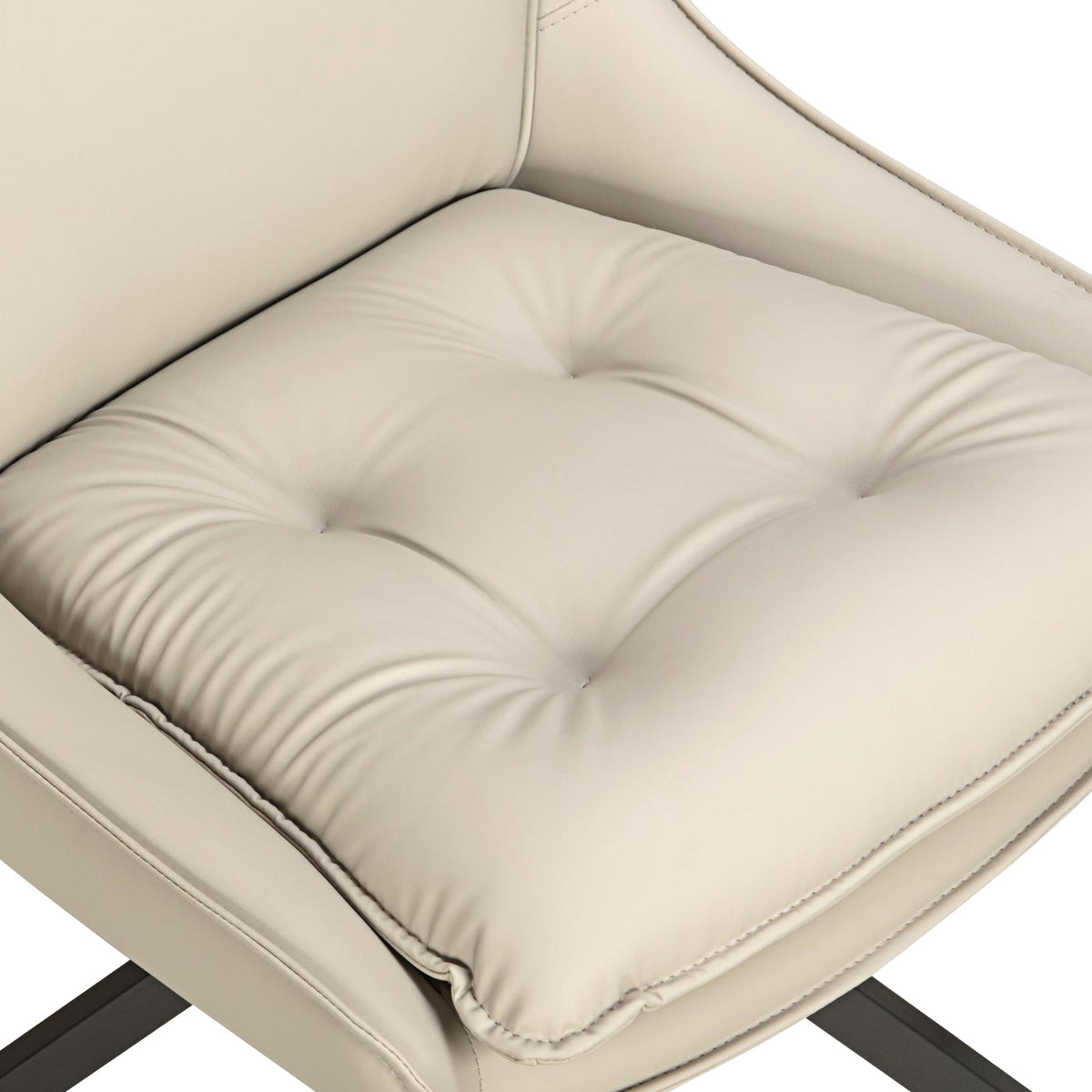 Sable Faux Leather Swivel Dining Chair