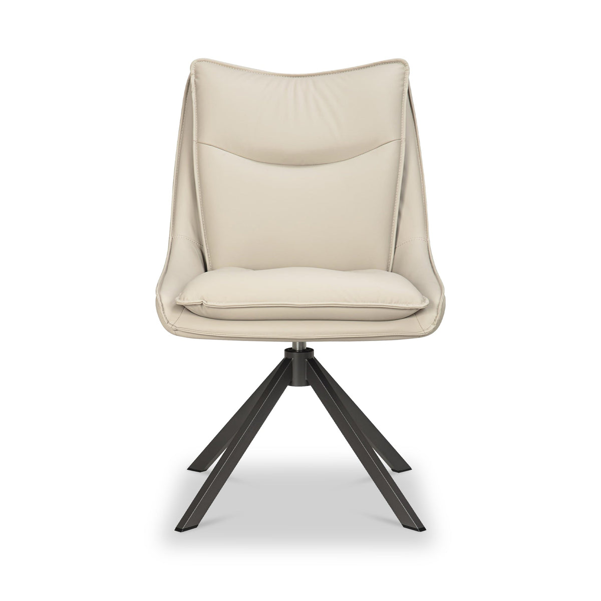 Sable Faux Leather Swivel Dining Chair