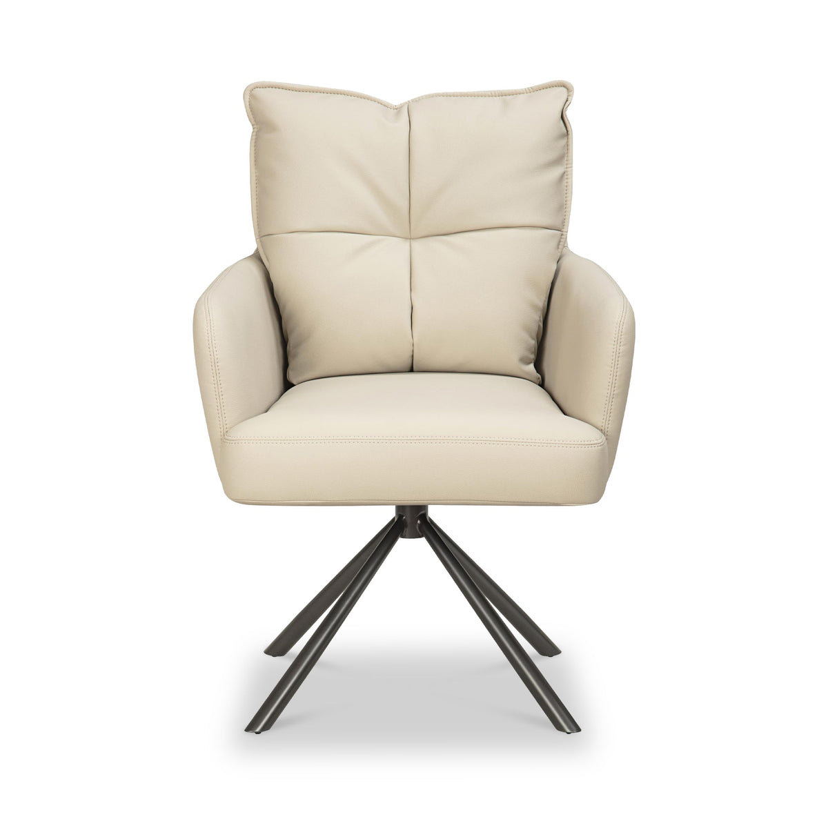 Sterling Faux Leather Swivel Dining Chair