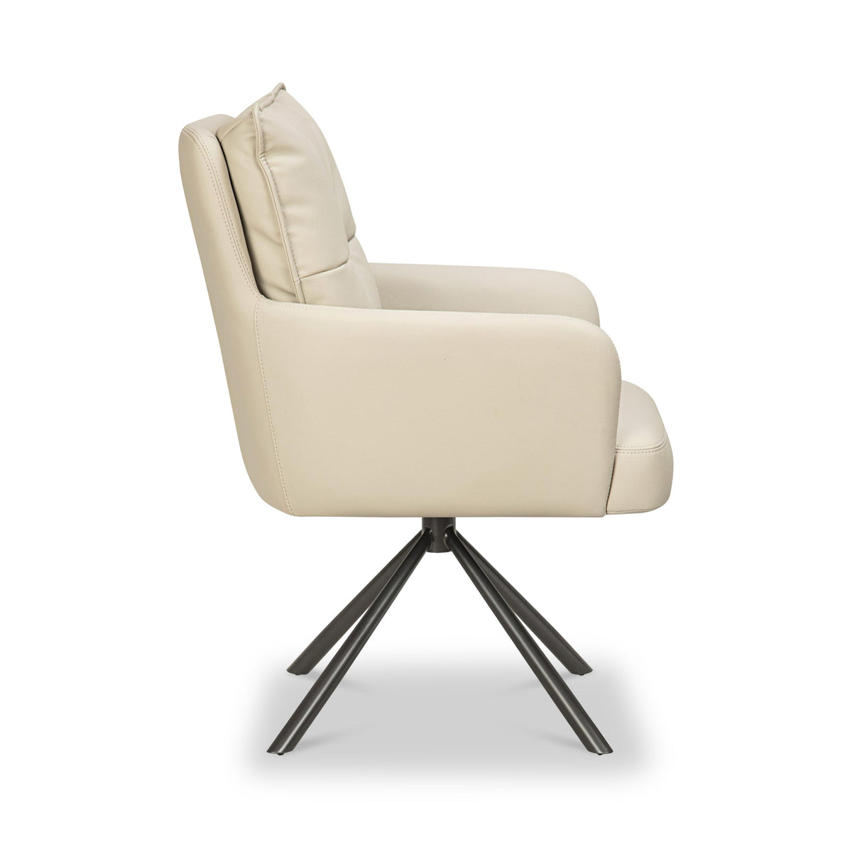 Sterling Faux Leather Swivel Dining Chair