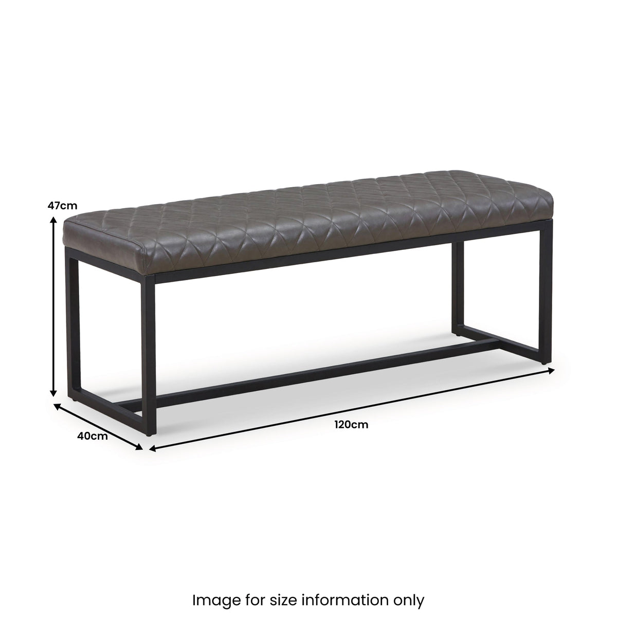 Brando Faux Leather Dining Bench