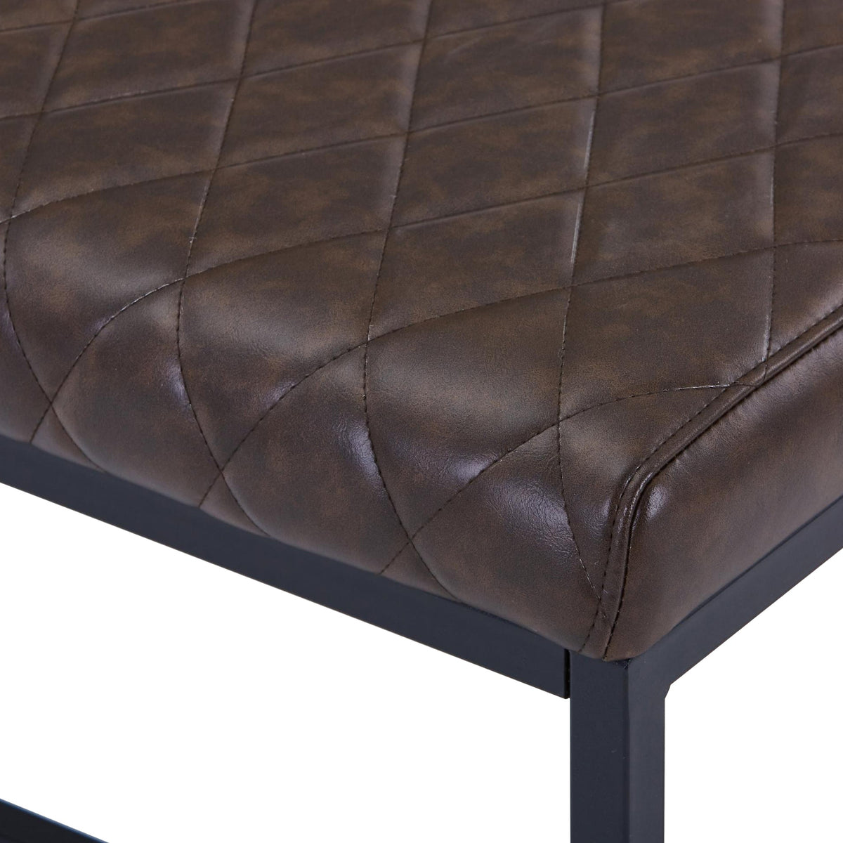 Brando Faux Leather Dining Bench