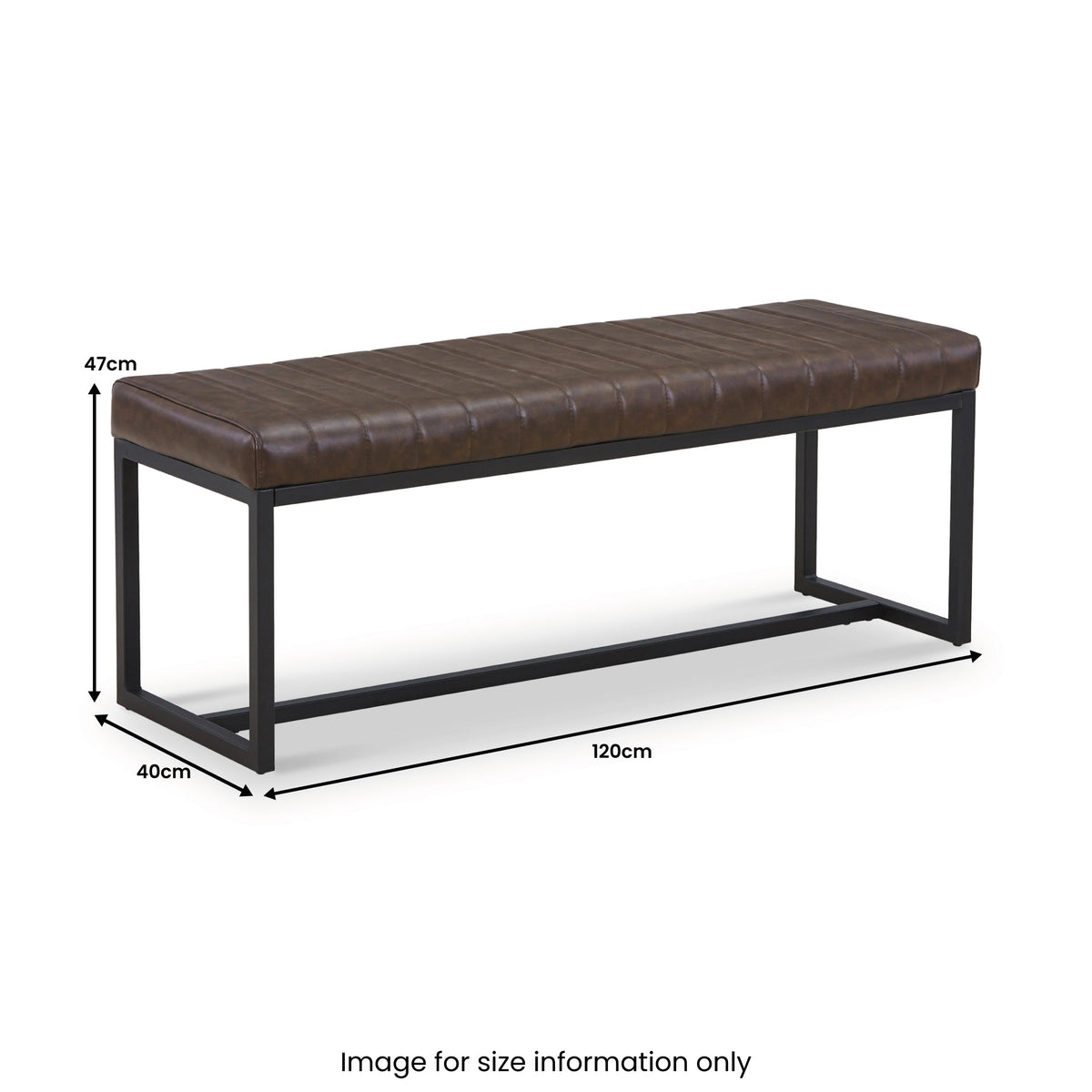Valero Faux Leather Dining Bench