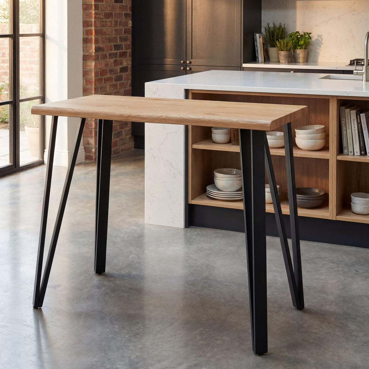 Newbury 120cm Natural Bar Table