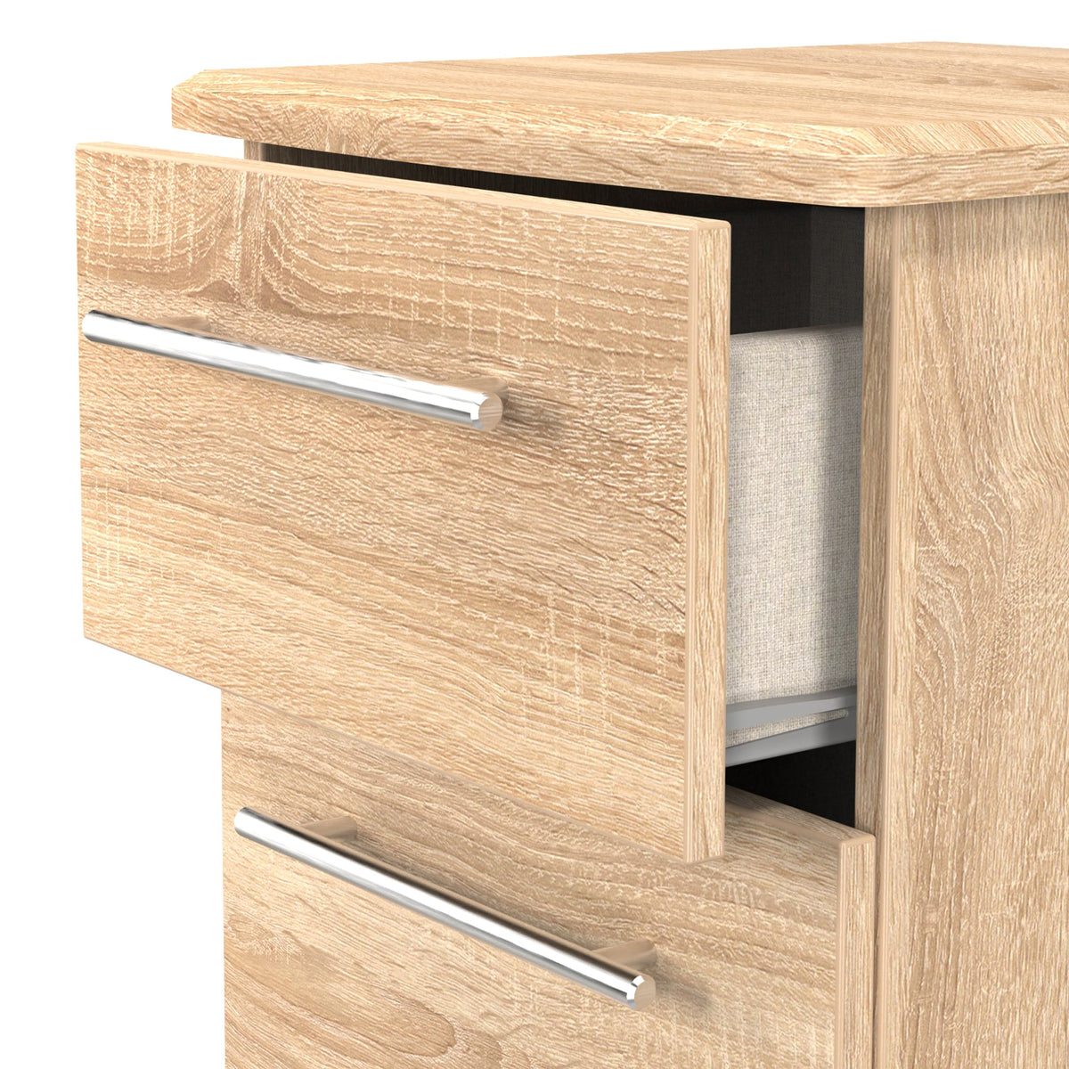 Bramwell 3 Drawer Bedside Table