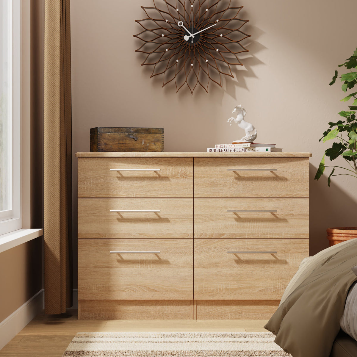 Bramwell 6 Drawer Wide Chest