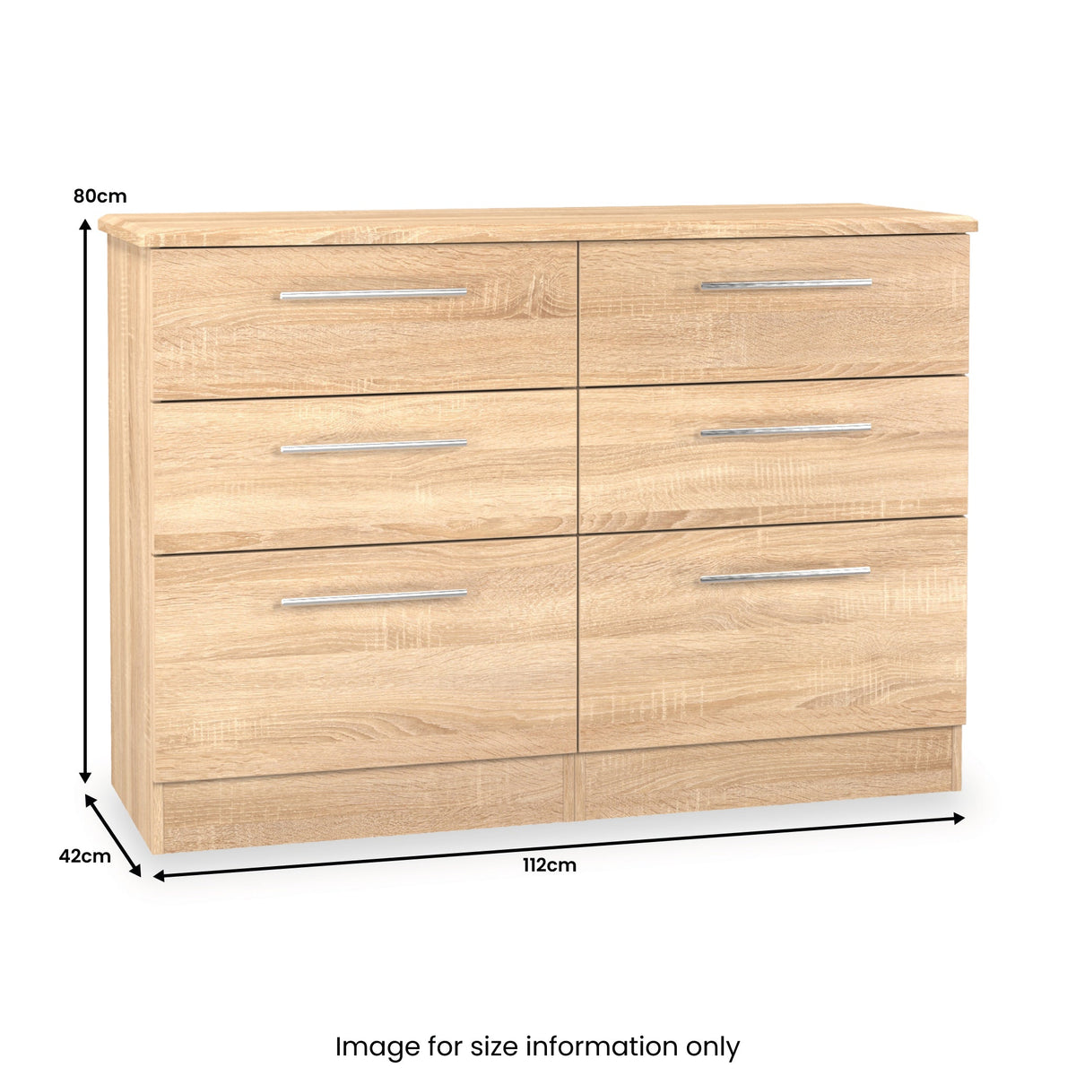 Bramwell 6 Drawer Wide Chest