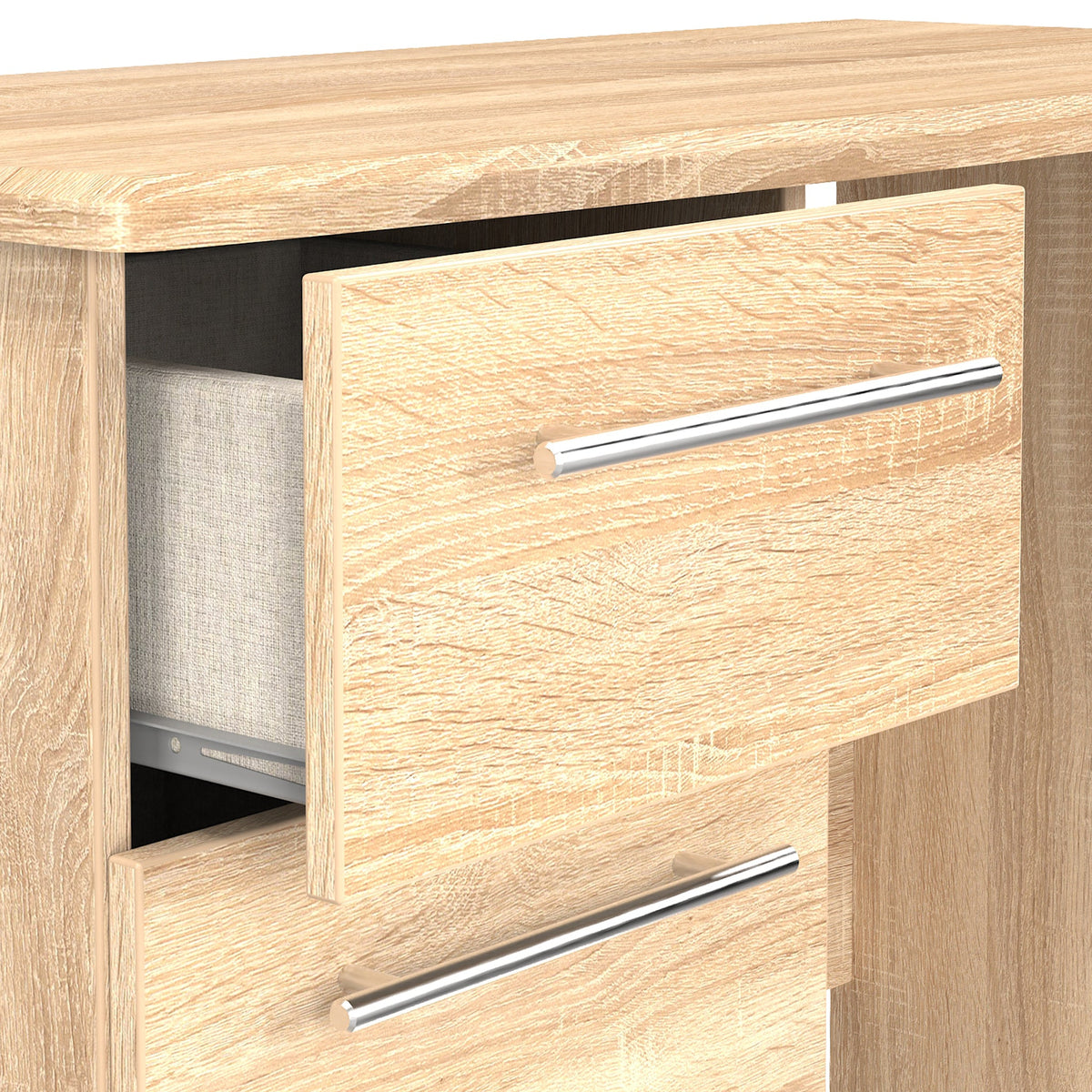 Bramwell 3 Drawer Dressing Table
