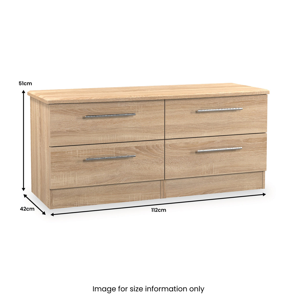Bramwell 4 Drawer Low Storage Unit