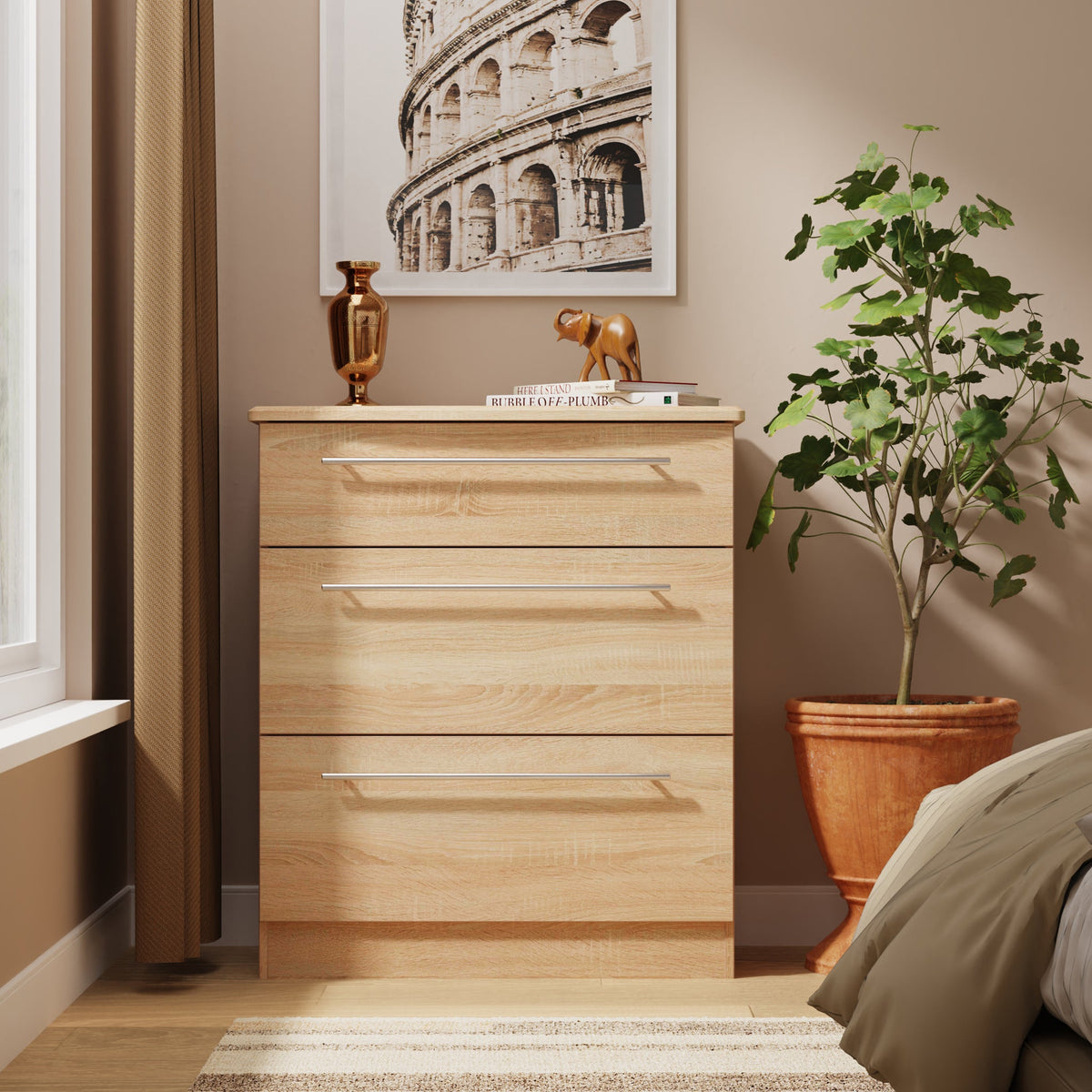 Bramwell 3 Drawer Deep Chest