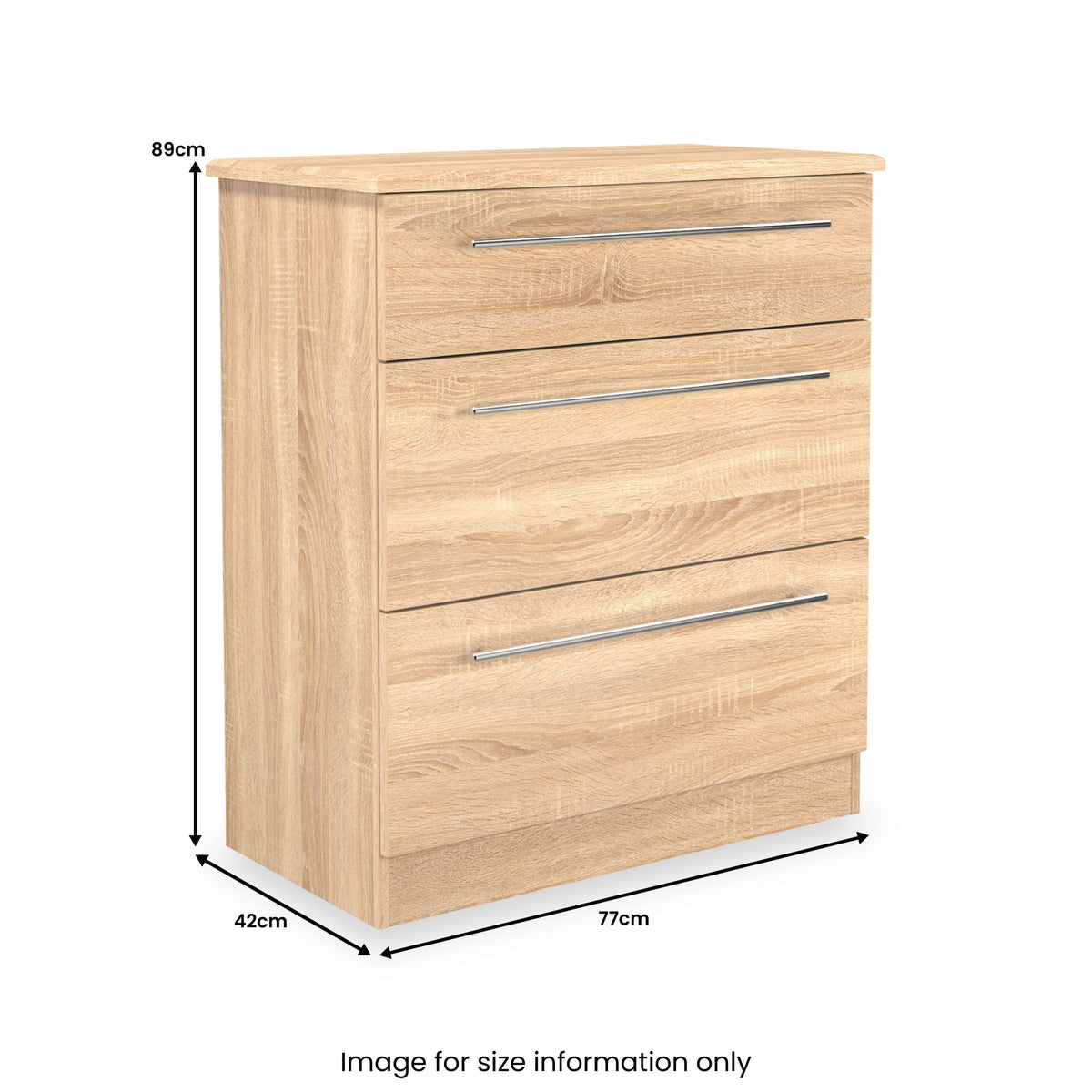 Bramwell 3 Drawer Deep Chest