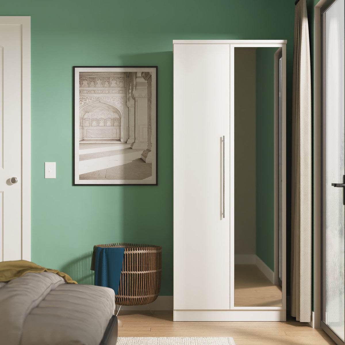 Bramwell Double Mirrored Wardrobe