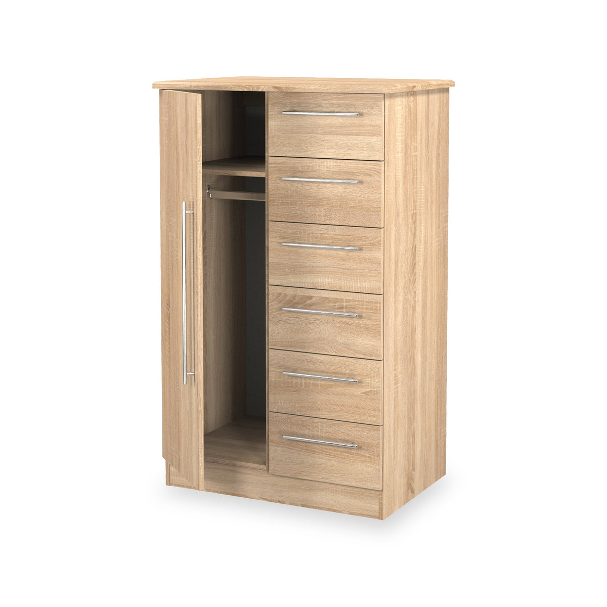 Bramwell Childrens Single 6 Drawer Wardrobe